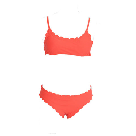 Two-Pieces Pure Orange bikini-VoN Apparel-S